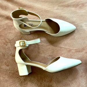 White Pointed Heels
